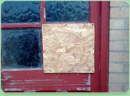 boarded up Totton